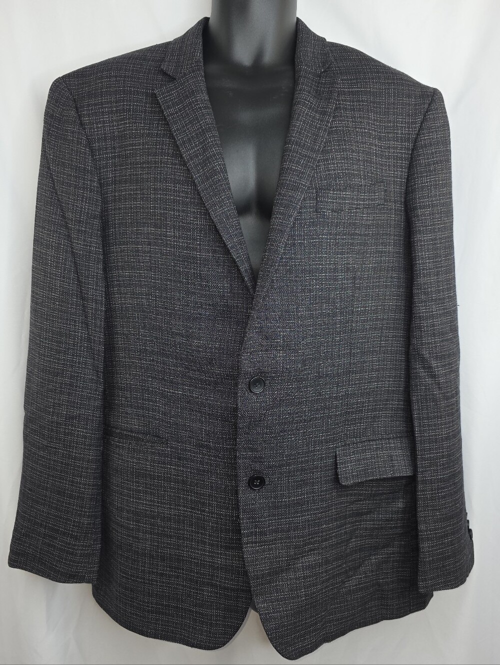 Kenneth Cole Awearness Men's Gray Blazer Size 44 Long Slim Fit A-3712